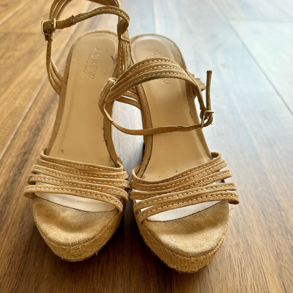 J crew wedge sandals